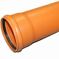 Труба канализационная наружная D=110мм L=5000мм Политэк 20001105