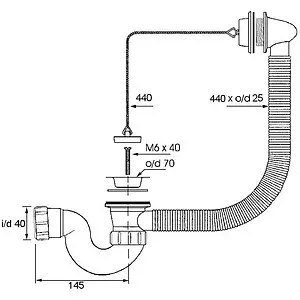 Слив-перелив для ванны Mc Alpine хром MRB5 Слив-перелив для ванны Mc Alpine хром MRB5, 2
