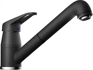 Смеситель для кухни с выдвижным изливом Omoikiri Tateyama-S BL чёрный матовый 4994136 Смеситель для кухни с выдвижным изливом Omoikiri Tateyama-S BL чёрный матовый 4994136, 1