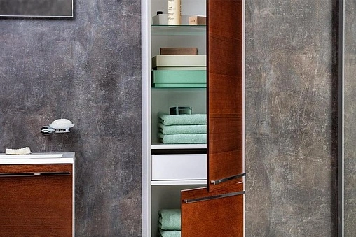 Шкаф-пенал подвесной Ravak Clear 40 R вишня/белый X000000764