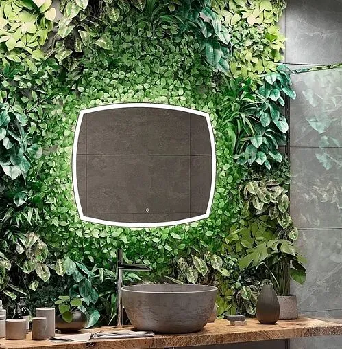 Зеркало с подсветкой Continent Dream Led 90x70 белый ЗЛП611