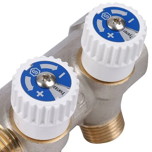 Коллектор регулирующий проходной 2 отвода 1"в/н x ½"к Stout SMB 6851 011202 Коллектор регулирующий проходной 2 отвода 1"в/н x ½"к Stout SMB 6851 011202