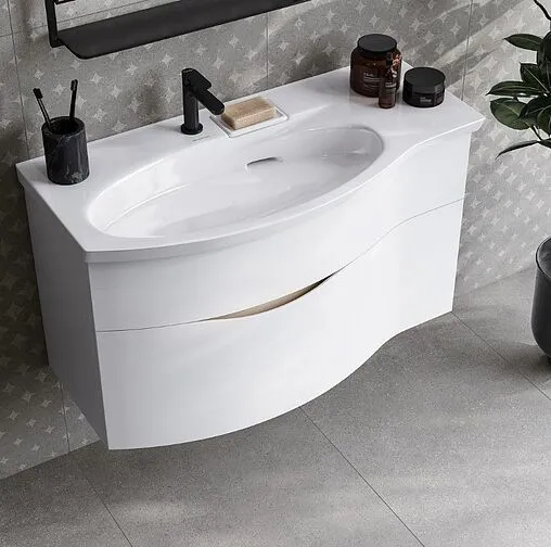 Тумба под умывальник подвесная Kerama Marazzi Riva 100 L белый RV.100Lh\WHT.M