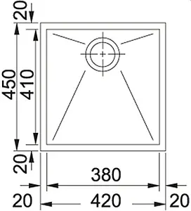 Мойка кухонная Franke Planar PPX 110-38 нержавеющая сталь 122.0203.472 Мойка кухонная Franke Planar PPX 110-38 нержавеющая сталь 122.0203.472, 2