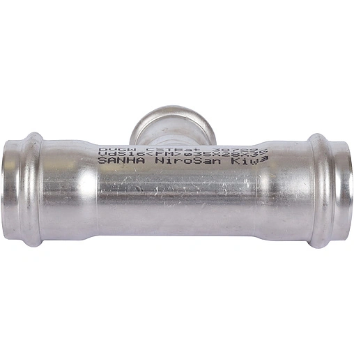 Тройник пресс редукционный 35мм x 28мм x 35мм Sanha NiroSan 9130 69130352835