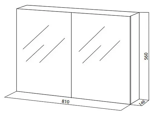 Шкаф-зеркало Am.Pm Spirit 80 молочный дуб M70MCX0800OF