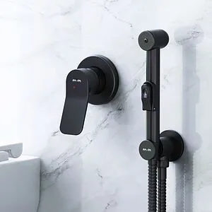 Гигиенический душ со смесителем Am.Pm X-Joy чёрный матовый F40H85A22, 3