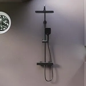 Душевая система с термостатом для душа Damixa Gala чёрный матовый 953800300 Душевая система с термостатом для душа Damixa Gala чёрный матовый 953800300, 4