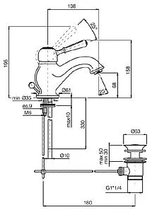 Смеситель для раковины Fima Carlo Frattini Bell хром F3361CR, 2