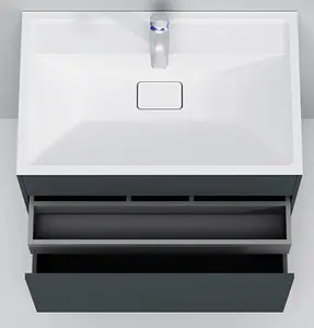 Тумба под умывальник подвесная Am.Pm Inspire 2.0 80 графит M50AFHX0803GM Тумба под умывальник подвесная Am.Pm Inspire 2.0 80 графит M50AFHX0803GM, 4