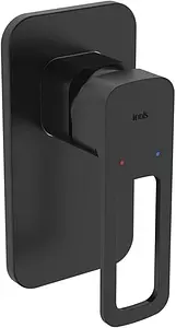Смеситель для душа скрытого монтажа IDDIS Slide чёрный матовый SLIBL00i66, 1