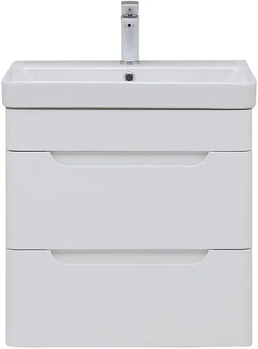 Тумба под умывальник подвесная Aquanet София 60 белый глянец 00288905