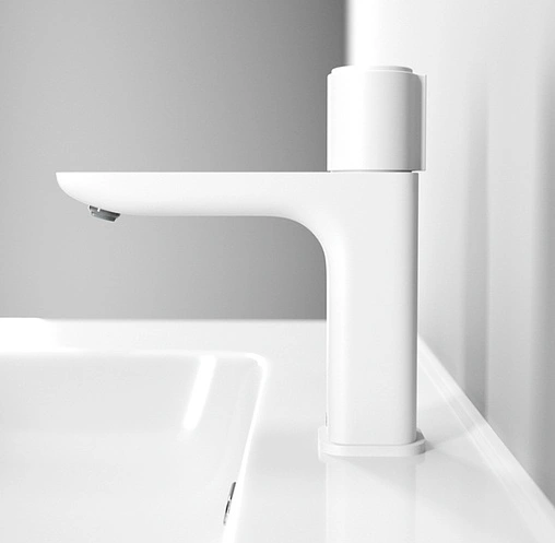 Смеситель для раковины IDDIS Slide белый матовый SLIWTBTi01