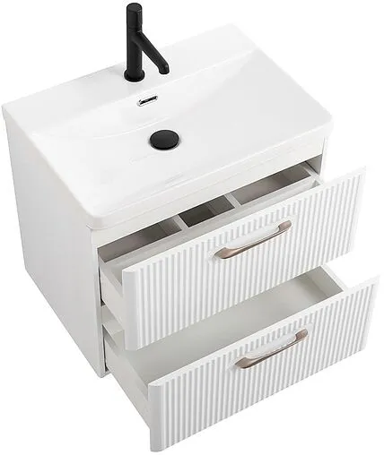 Тумба под умывальник подвесная BelBagno DUE 60 Bianco Lucido DUE-600-2C-SO-BL-P