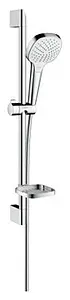 Душевая стойка Hansgrohe Croma Select E 110 Vario 3jet 65см хром/белый 26586400 Душевая стойка Hansgrohe Croma Select E 110 Vario 3jet 65см хром/белый 26586400, 1