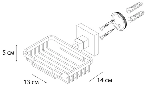 Мыльница Fixsen Metra хром FX-11109 Мыльница Fixsen Metra хром FX-11109