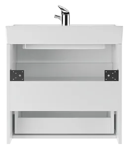 Тумба-умывальник подвесной Айсберг Классик 60 белый DA3009T+4607152361674, 5