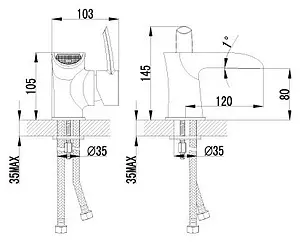 Смеситель для раковины Lemark Atlantiss хром LM3246C Смеситель для раковины Lemark Atlantiss хром LM3246C, 2