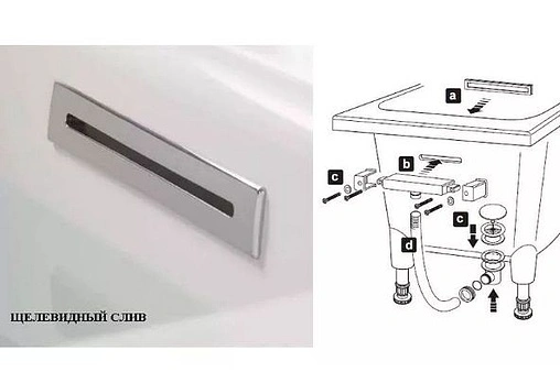 Слив-перелив для ванны Jacob Delafon Elite хром E6D071-CP
