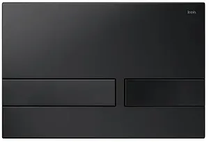 Клавиша смыва для унитаза IDDIS Unifix UNI06MBi77 черный матовый, 1