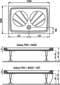 Поддон для душа Ravak Gigant Pro 120x90 XA03G701010, 4