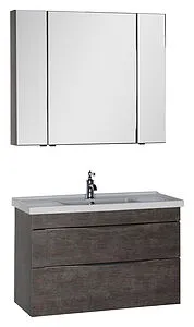 Шкаф-зеркало Aquanet Эвора 100 дуб антик 00182998 Шкаф-зеркало Aquanet Эвора 100 дуб антик 00182998, 3