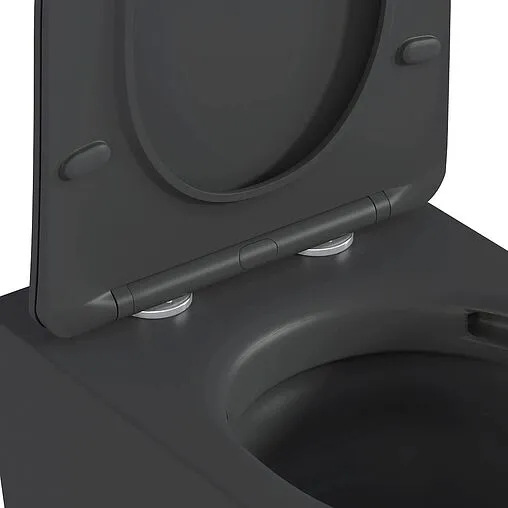 Унитаз подвесной безободковый Hansmann keramik Round Dark Grey темно-серый УНИ0020