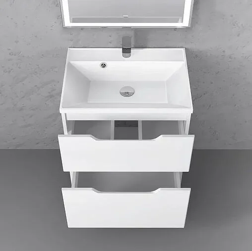 Тумба под умывальник подвесная Raval Wector 60 белый Wct.01.60/P/W/MD