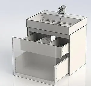 Тумба-умывальник подвесная Aquanet Йорк 60 белый 00202094+ Тумба-умывальник подвесная Aquanet Йорк 60 белый 00202094+, 4