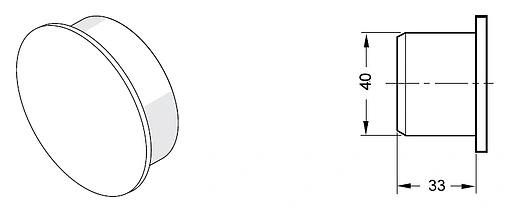 Заглушка внутренняя бесшумная D=50мм Rehau Raupiano Plus 11214541003