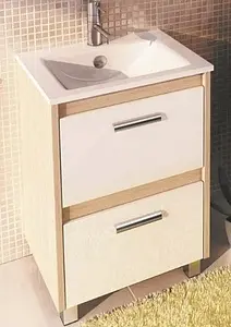 Тумба-умывальник напольная Comforty Тулуза 60 белый/сосна лоредо 00003129378CF, 1