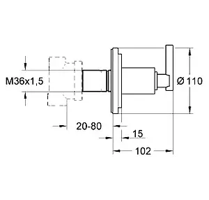 Вентиль переключающий на 3 потребителя Grohe Atrio хром 19134000, 2