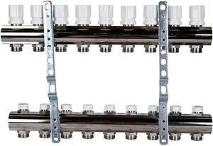 Группа коллекторная без расходомеров 9 отводов 1&quot;в/в x ¾&quot;ек Luxor CD 468M/9 15552709MN, 3