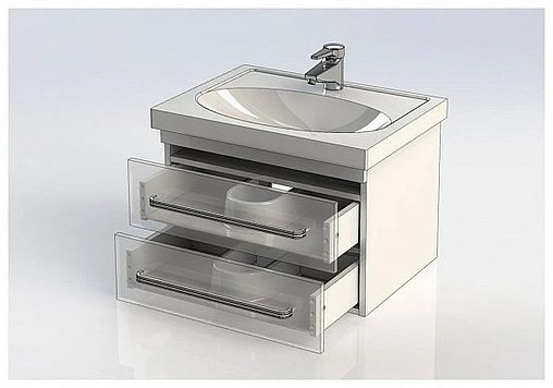 Тумба под умывальник подвесная Aquanet Сиена 60 белый 00186359