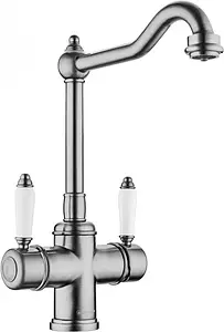 Смеситель для кухни с подключением к фильтру Omoikiri Tottori-SI античное серебро 4994046, 1
