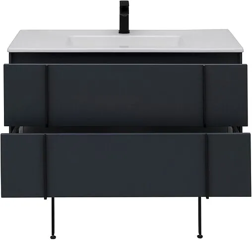 Тумба под умывальник подвесная Allen Brau Reality 100 антрацит 1.32007.AM