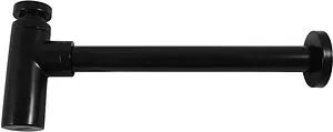 Сифон бутылочный для раковины Rav Slezak чёрный матовый MD0232CMAT Сифон бутылочный для раковины Rav Slezak чёрный матовый MD0232CMAT, 1