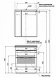 Тумба-умывальник Aquanet Эвора 70 дуб антик 00183001+00182323