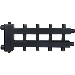 Распределительный коллектор 5 контуров с гидрострелкой 1½&quot;н x 1&quot;н Rommer RDG-0018-024025, 1