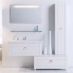 Комод напольный Aqwella Infinity 80 белый Inf.03.08 Комод напольный Aqwella Infinity 80 белый Inf.03.08, 3