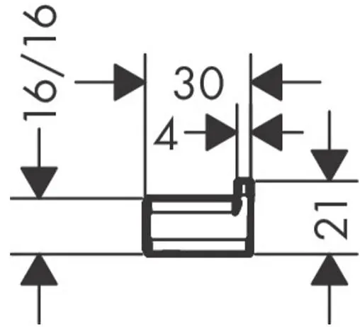 Крючок Hansgrohe AddStoris хром 41742000