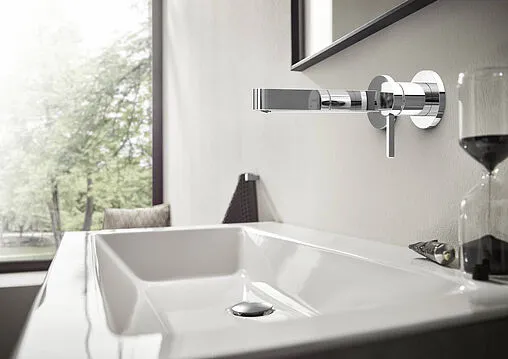 Смеситель для раковины из стены Hansgrohe Finoris хром 76051000