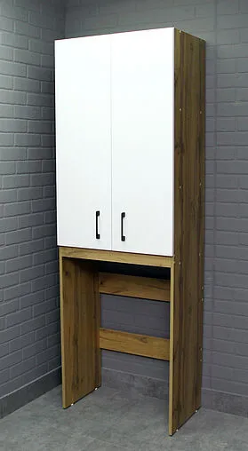 Шкаф над стиральной машиной Домино Craft 65 белый/дуб вотан DCr2220H