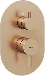 Смеситель для душа скрытого монтажа Ravak Espirit розовое золото X070362 Смеситель для душа скрытого монтажа Ravak Espirit розовое золото X070362, 1