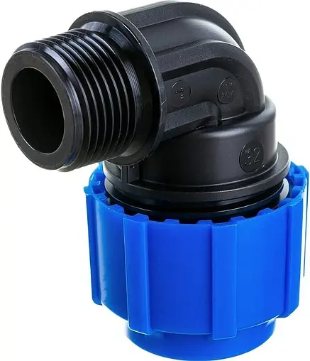 Уголок компрессионный переходной 32мм x 1&quot;н ТПК-Аква 50013201