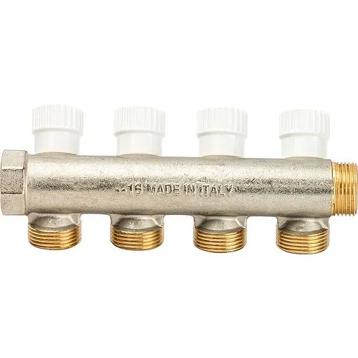 Коллектор регулирующий проходной 4 отвода ¾&quot;в/н x ¾&quot;ек Luxor CP 454 68512804