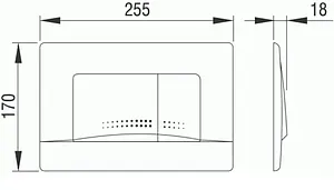 Инсталляция для подвесного унитаза Set 3 в 1 Pestan Fluenta SET40006356AM с кнопкой хром матовый Инсталляция для подвесного унитаза Set 3 в 1 Pestan Fluenta SET40006356AM с кнопкой хром матовый, 4