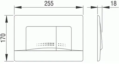 Инсталляция для подвесного унитаза Set 3 в 1 Pestan Fluenta SET40006356AM с кнопкой хром матовый