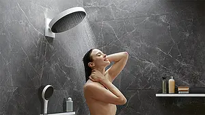 Лейка верхнего душа с настенным креплением Hansgrohe Rainfinity 360 1jet матовый белый матовый/графит 26230700 Лейка верхнего душа с настенным креплением Hansgrohe Rainfinity 360 1jet матовый белый матовый/графит 26230700, 5