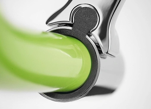 Смеситель для кухни с гибким изливом Blanco Viu-S 4 цветных съемных шланга хром/чёрный/зелёный/оранжевый/желтый 524813